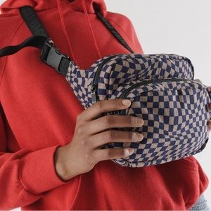 Indigo Trippy Fanny Pack from BAGGU